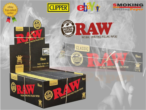 Cartine raw nere classic king - raw,
