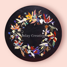 Tavolino in marmo nero, piano