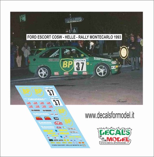 Decals ford escort - 1:43,