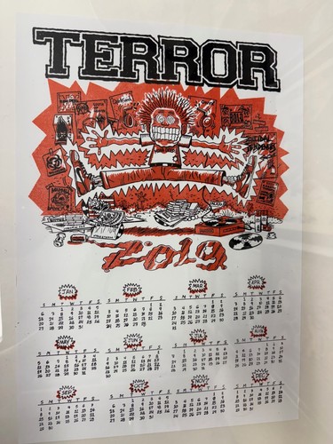 Calendario poster serigrafato - calendario,