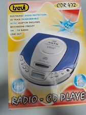 Lettore CD portatile CDR 472 TREVI protezione ESP anti shock e radio AM/FM stere