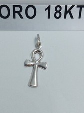 Croce in oro bianco 750 18