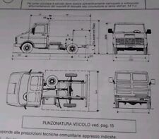 ALFA ROMEO 30 AR8 AUTOCARRO VCLM FURGONE SCHEDA omologazione 1982 19 Pagine 