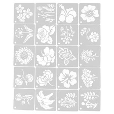 20 PCS Stencil Floreali Da