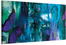 Quadro Astratto 150X50 Cm 1 Pezzo Stampa Su Tela XXL Immagini Moderni Murale Fot