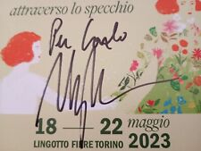 VINICIO CAPOSSELA AUTOGRAFO ORIGINALE LOCANDINA 10 x 15 cm SIGNED CANTANTE