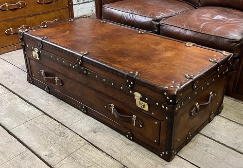 Tavolo bauletto pelle - in,