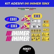 Kit Adesivi Decalcomanie IHI IHIMER 15NX  Complete Escavatore