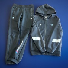 2-Piece Puma BMW M Motorsport Sweatsuit Set Hoodie & Pants Black 11/12 Years-
