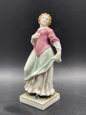 Statuina dama in porcellana fatta a mano Capodimonte Italia