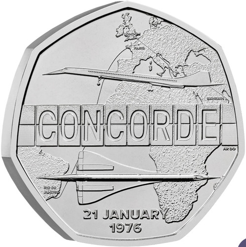50p concorde 2026 anni - concorde,