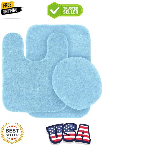 Set pezzi tappeto - bagno, blu