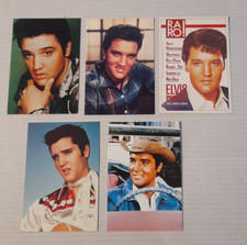 5 VARIOUS POSTCARDS ELVIS