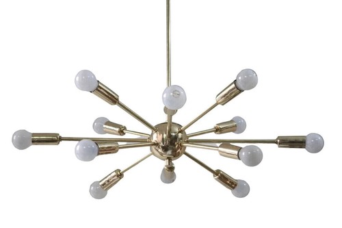 Lampadario sputnik ottone - in,