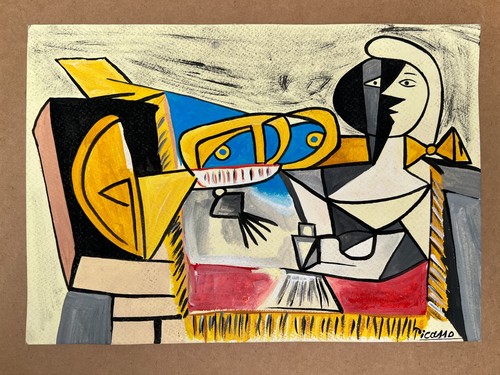 Pablo picasso disegno carta - pablo, su