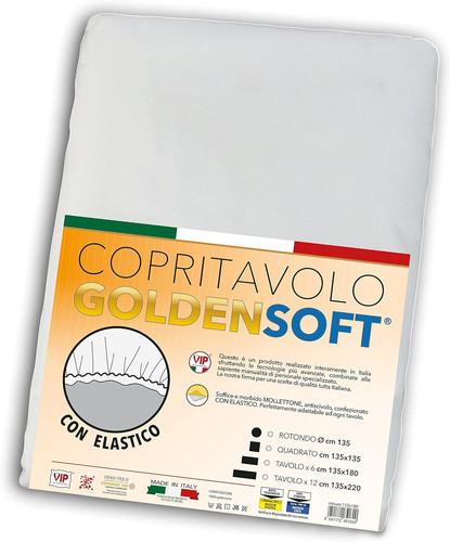 Copritavolo goldensoft bianco - copritavolo,