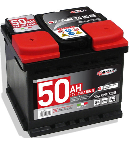 Batteria auto 50ah 12v 450a - batteria,