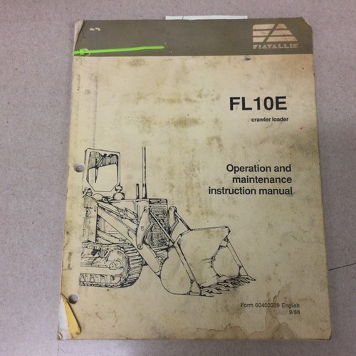 Fiat allis fl10e - fiat, manuale
