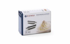 10 PZ BOMBOLETTE CAPSULE RICARICHE SIFONE N₂O PANNA MONTATA PROF 