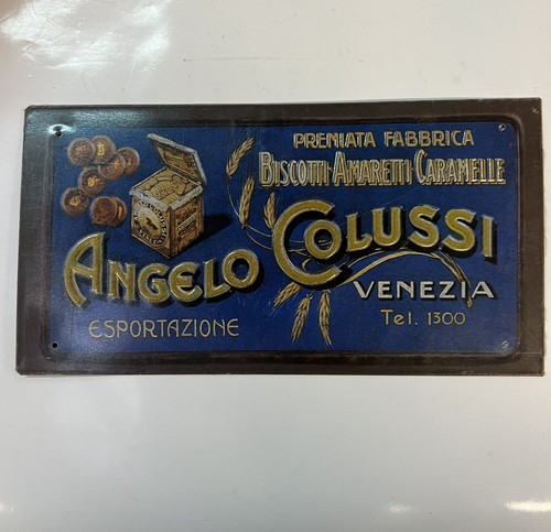 Angelo colussi insegna lamiera - angelo,
