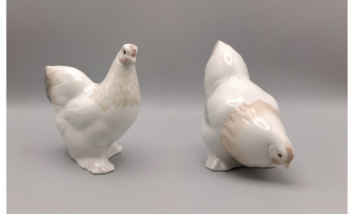 Lladro coppia galline in - galline,