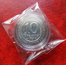 Francia 10 Franchi 1987