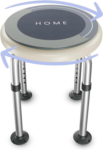 Sgabello doccia girevole 360 - girevole, 360°