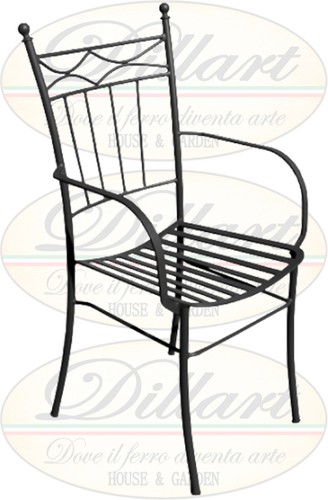 Sedia ferro cleopatra con - cleopatra,