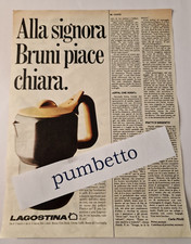 Advertising Italian Pubblicità Werbung ** 1983 ** LAGOSTINA Caffettiera