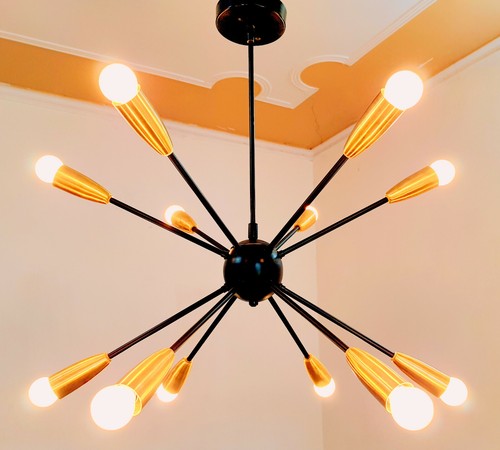 Lampadario sfera sputnik 12 - lampadario,