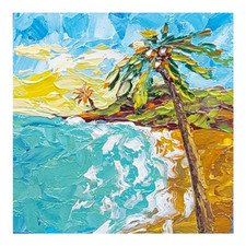 Dipinto olio originale tropici