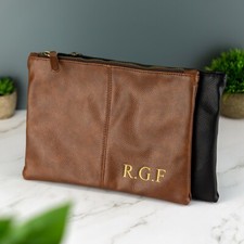 Pochette uomo accessori pelle