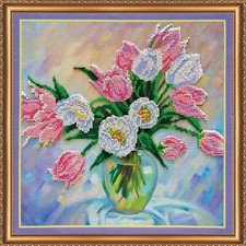 Kit ricamo perline fiori
