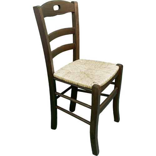 Sedia lory paglia noce - lory,