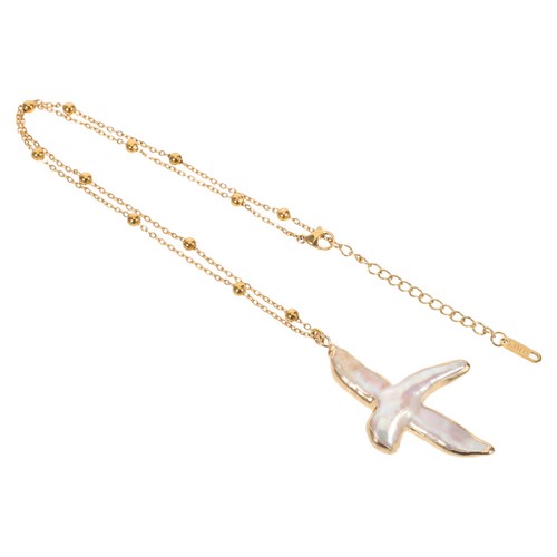 Collana con croce perle - croce,