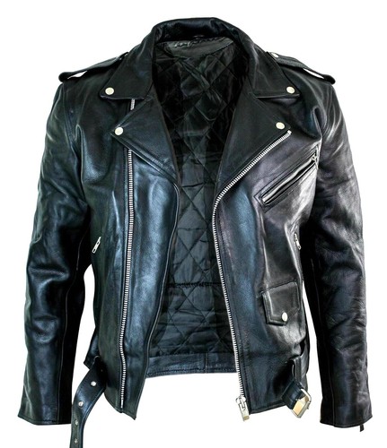 Giacca pelle moto uomo - , stile