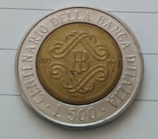 Commemorative 500 Lire 1993