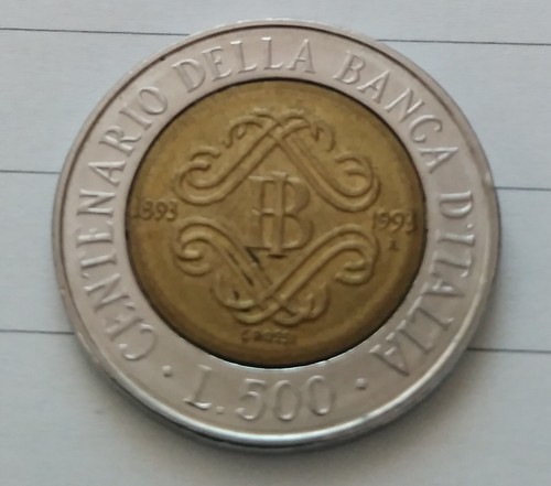Commemorative 500 lire 1993 - commemorative,