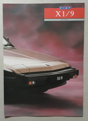 Fiat 9 vs depliant - fiat, x1/9
