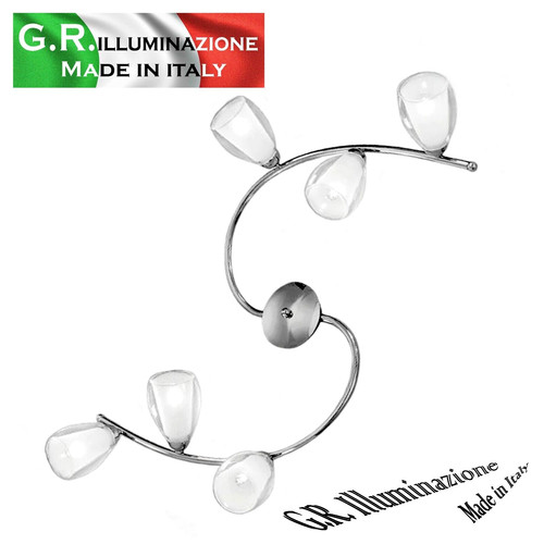 Plafoniera moderna cromata - cromata, 4