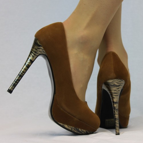 Scarpe cammello donna stampa