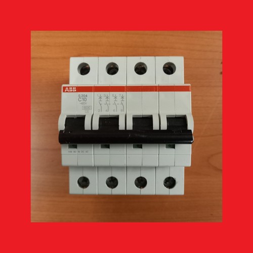 Magnetotermico abb s204 c10 4 - s204, c10,