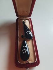 Antichi Orecchini Provenienti Da AVI .astuccio Originale Dell'epoca .