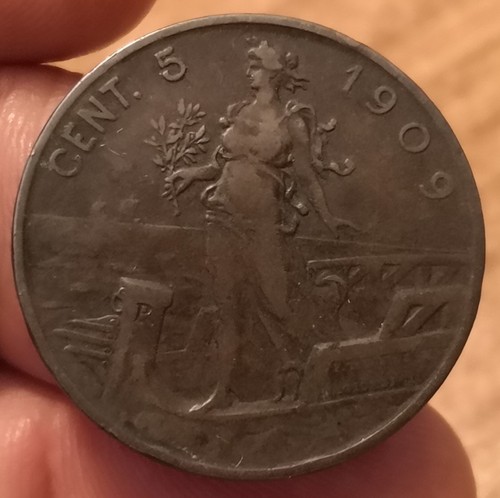 Moneta centesimi 1909 prora - centesimi,