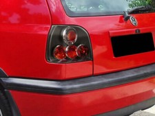 Fari Fanali Luci Posteriori Tuning Golf 3 1992-1997 Design Nero con portalampade