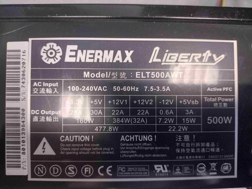 Enermax liberty elt500awt 500w - enermax,