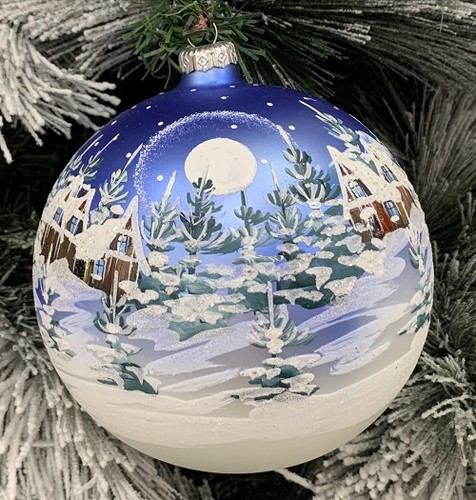 Sfera vetro decorata - decorata, mano