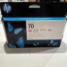 Inchiostro DesignJet ORIGINALE HP 70 Light Magenta 130 ml C9455A SCATOLA SIGILLATA settembre 2025