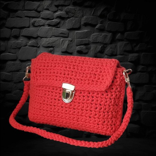 Borsa donna uncinetto - , fatta