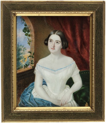 Antico ritratto miniatura - antico,
